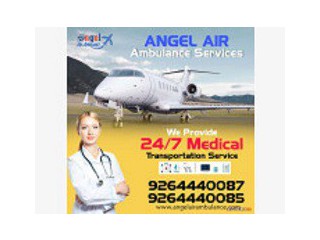 Take Angel Air Ambulance Service in Gorakhpur With Medical Staff And Nurse