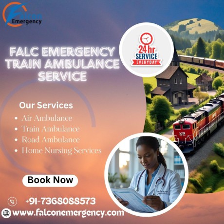 falc-emergency-train-ambulance-in-dibrugarh-supplies-a-medical-attendant-for-non-critical-injured-big-0