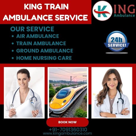 select-risk-free-king-train-ambulance-in-kolkata-with-proper-medical-team-big-0
